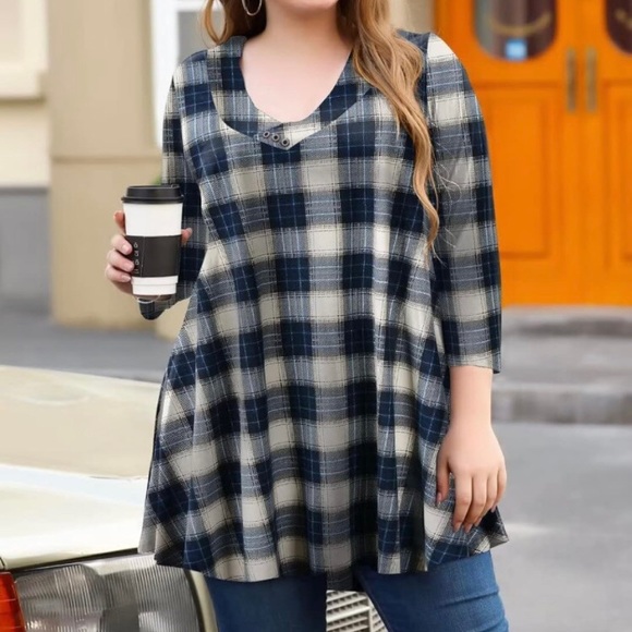 NWT Plus Size Supersoft Swing Tunic 5X - Picture 3 of 4